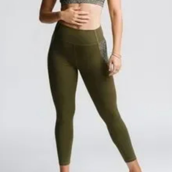 Forest Green Speckled Zyia leggings - Picture 2 of 2